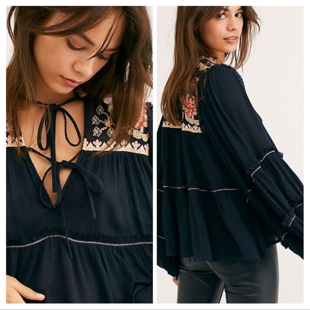 NWT Free People In Vivid Color Top